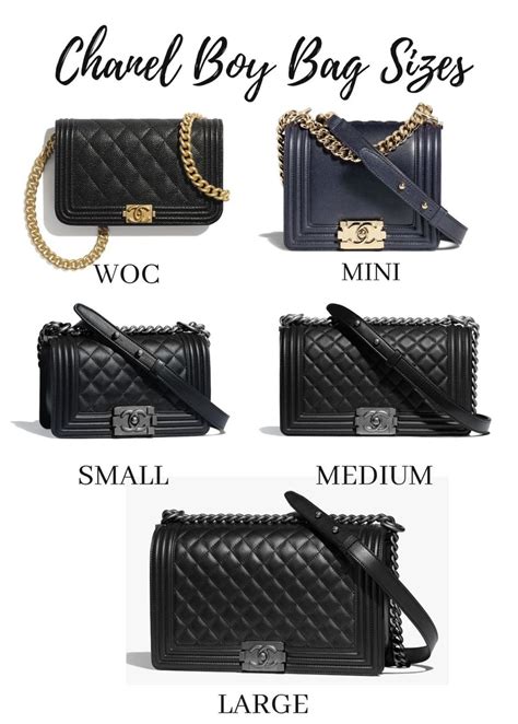 chanel boys bag size.